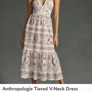 Anthropologie Tiered Halter Dress STUNNING ♥️♥️♥️♥️♥️♥️